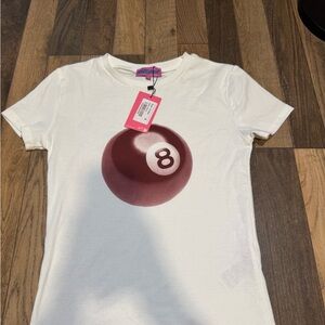Edikted White Short Sleeve Crewneck Tee